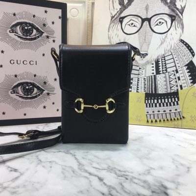 Wholesale Luxury Gucci Horsebit 1955 Mini Bag 625615 Blk/Red/Brown