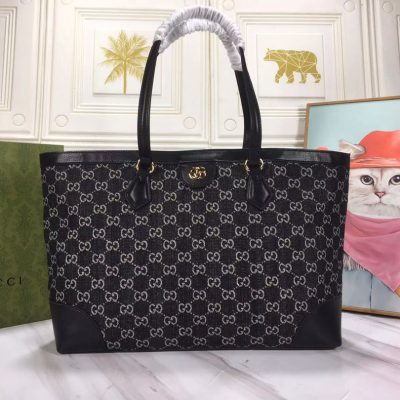 Wholesale Luxury Gucci Ophidia Medium Tote With Web- Black