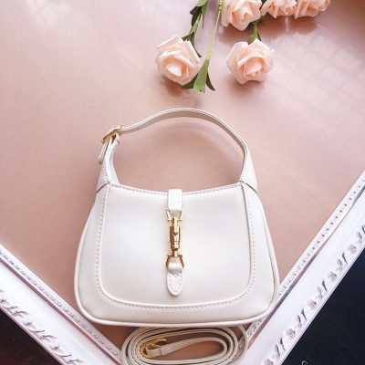 Alternative view of Wholesale Luxury Gucci Jackie 1961 Mini Shoulder Bag 637092 Black/White/Red
