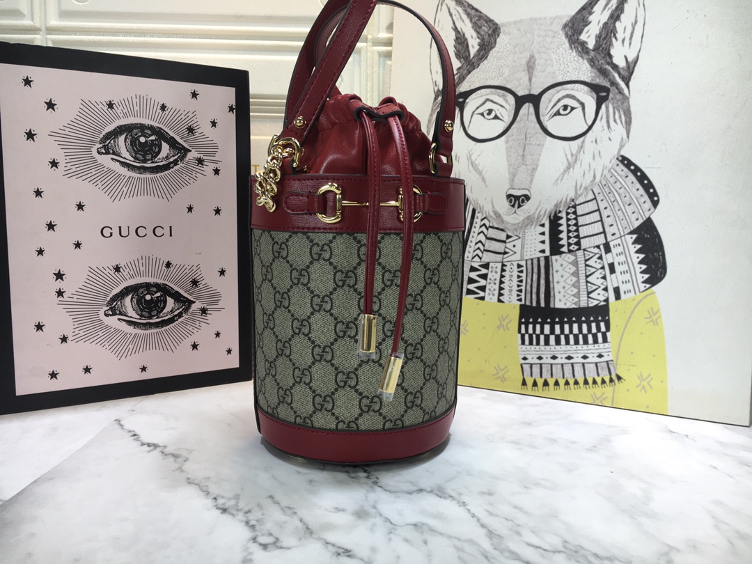 Wholesale Luxury Gucci Horsebit 1955 Small Bucket Bag 637115 - Image 12