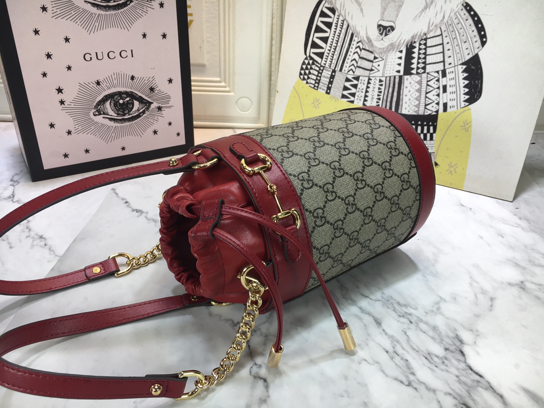 Wholesale Luxury Gucci Horsebit 1955 Small Bucket Bag 637115 - Image 13