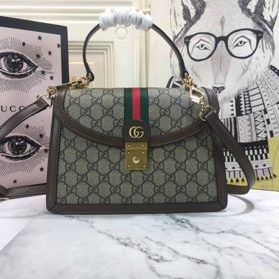 Wholesale Luxury Gucci Ophidia Small Top Handle Bag With Web 651055