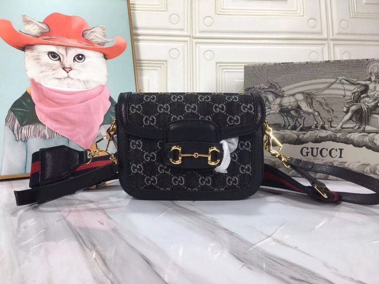 Wholesale Luxury Gucci Double G Horsebit 1955 Gg Mini Bag 658574