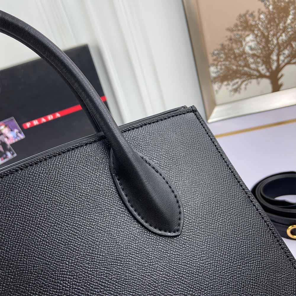 Wholesale Luxury Prada Medium Saffiano Leather Monochrome Bag 1Ba155(66158) Wine - Image 12
