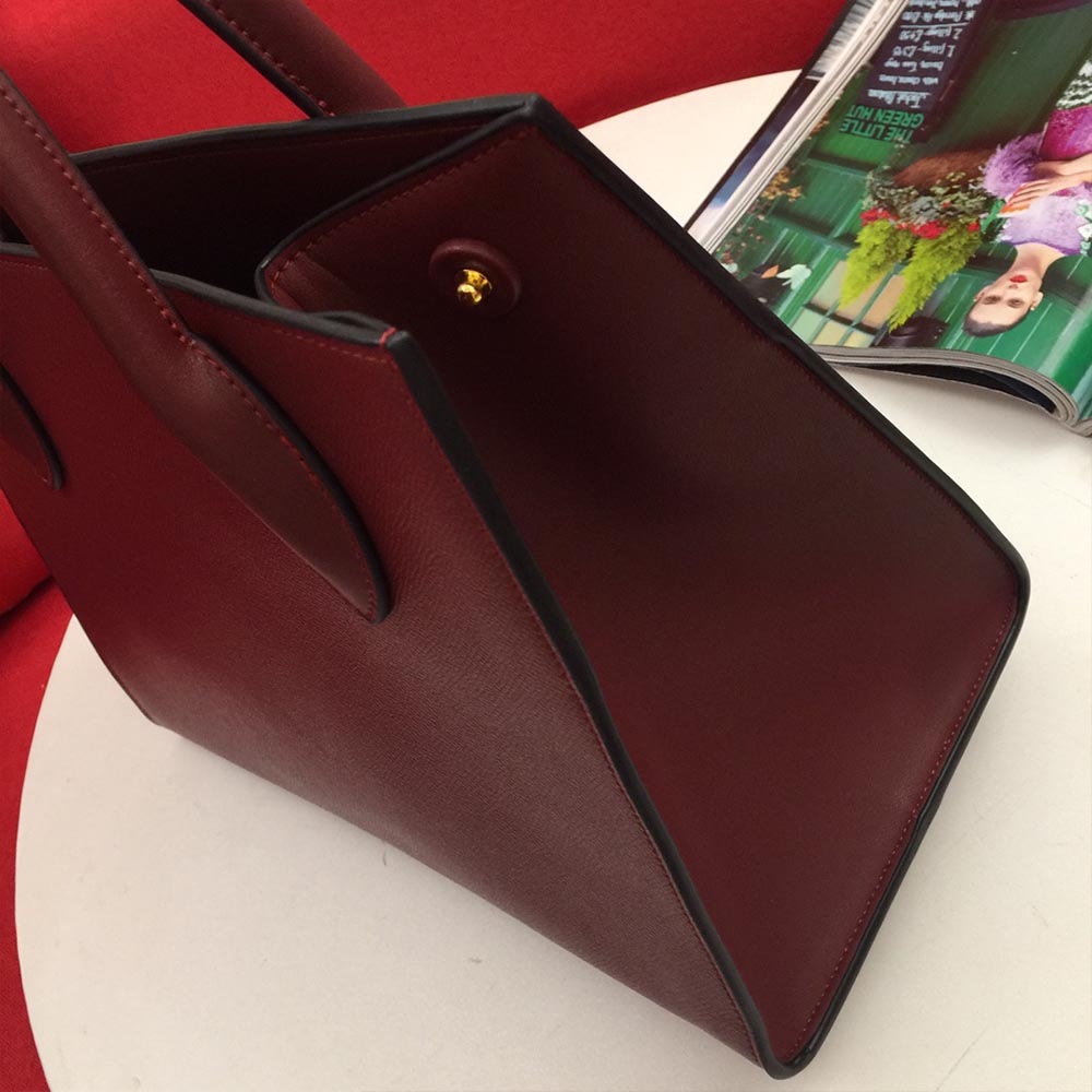 Wholesale Luxury Prada Medium Saffiano Leather Monochrome Bag 1Ba155(66158) Wine - Image 7