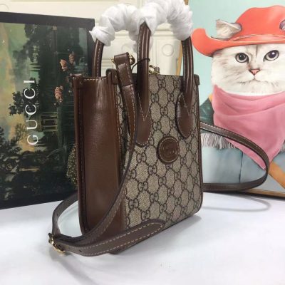 Alternative view of Wholesale Luxury Gucci Mini Tote Bag With Interlocking G