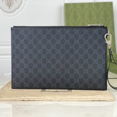 Wholesale Luxury Gucci Black Canvas Pouch