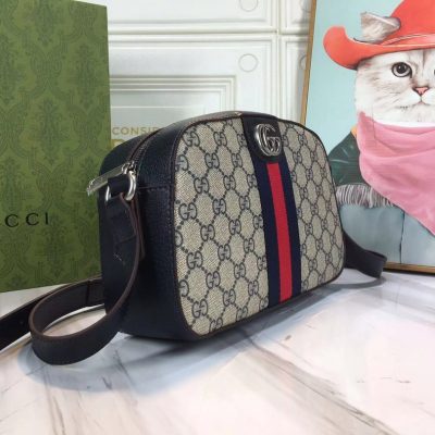 Alternative view of Wholesale Luxury Gucci Ophidia Double G Shoulder Bag- Black/White