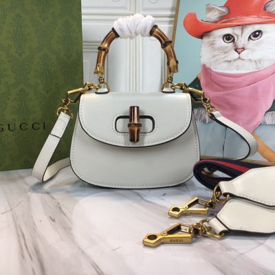 Alternative view of Wholesale Luxury Gucci Double G Bamboo 1947 Mini Top Handle Bag
