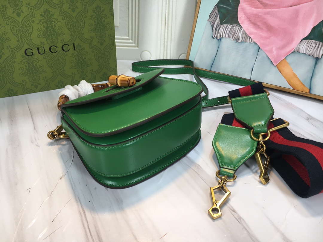Wholesale Luxury Gucci Double G Bamboo 1947 Mini Top Handle Bag - Image 20