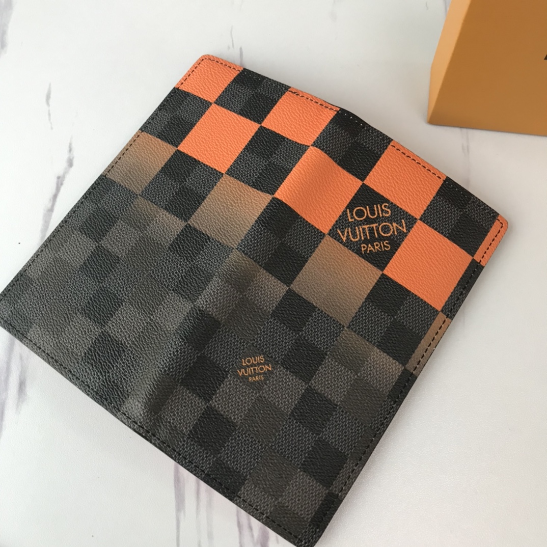 Wholesale Luxury Louis Vuitton Brazza Wallet N40415 White/Blue/Orange - Image 16