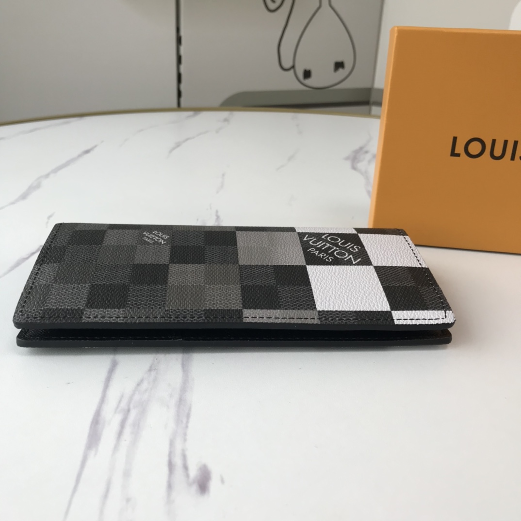 Wholesale Luxury Louis Vuitton Brazza Wallet N40415 White/Blue/Orange - Image 3