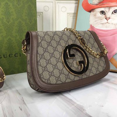 Alternative view of Wholesale Luxury Gucci Blondie Shoulder Bag Brown/Red