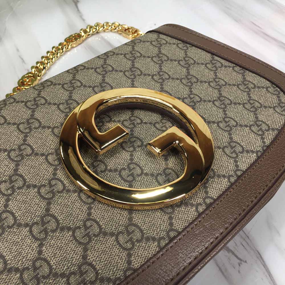 Wholesale Luxury Gucci Blondie Shoulder Bag Brown/Red - Image 6