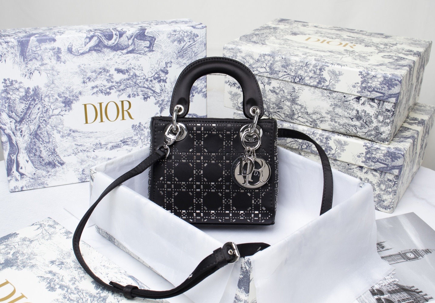 Wholesale Luxury Dior Aaa-Mini Lady Bag Cd-2028