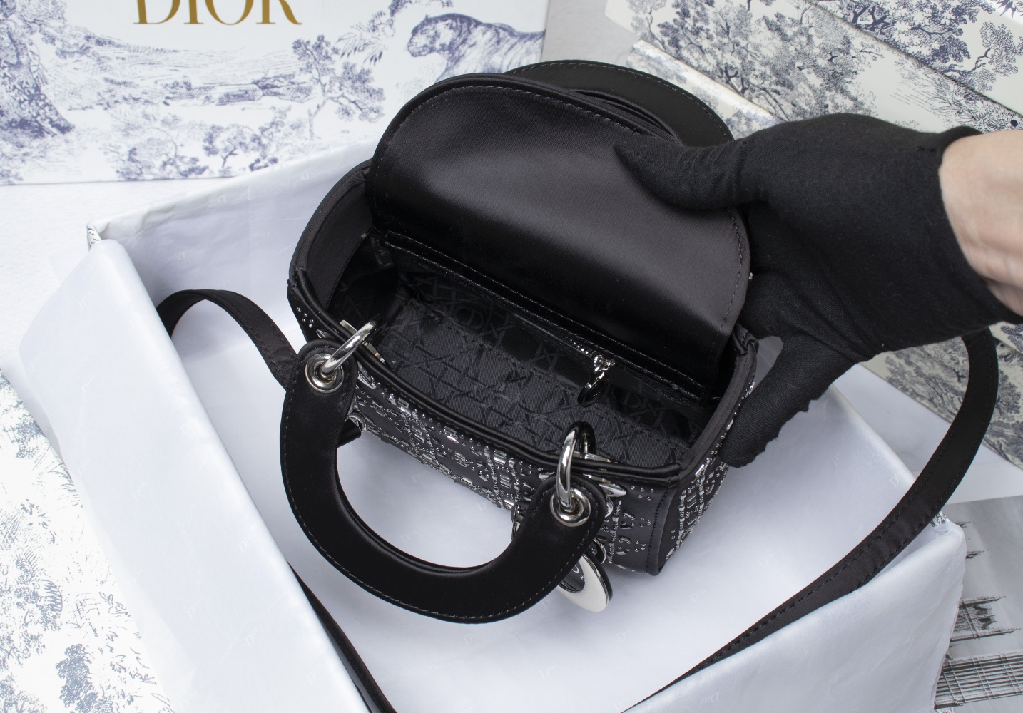 Wholesale Luxury Dior Aaa-Mini Lady Bag Cd-2028 - Image 9