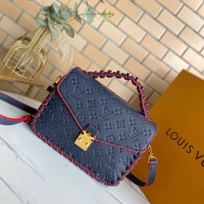 Wholesale Luxury Louis Vuitton Pochette Metis M44881 Navy Blue/Beige/White