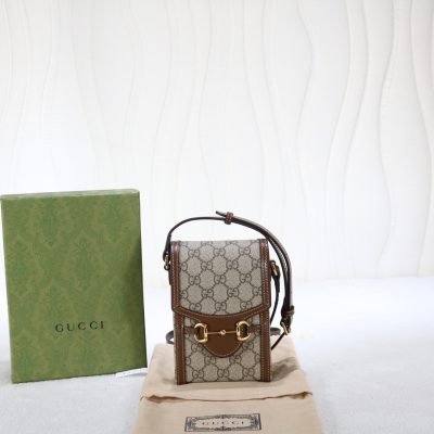 Wholesale Luxury Gucci Horsebit 1955 Mini Bag Monogram Canvas