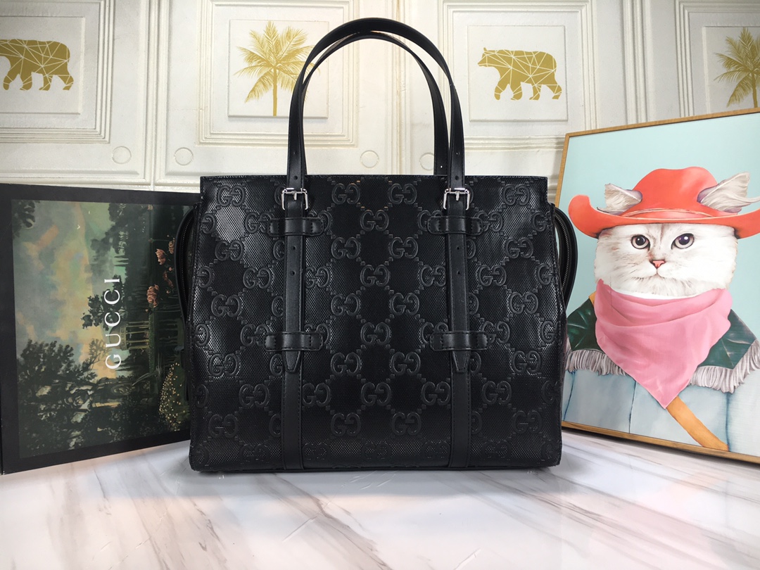 Wholesale Luxury Gucci Double G Embossed Tote Bag