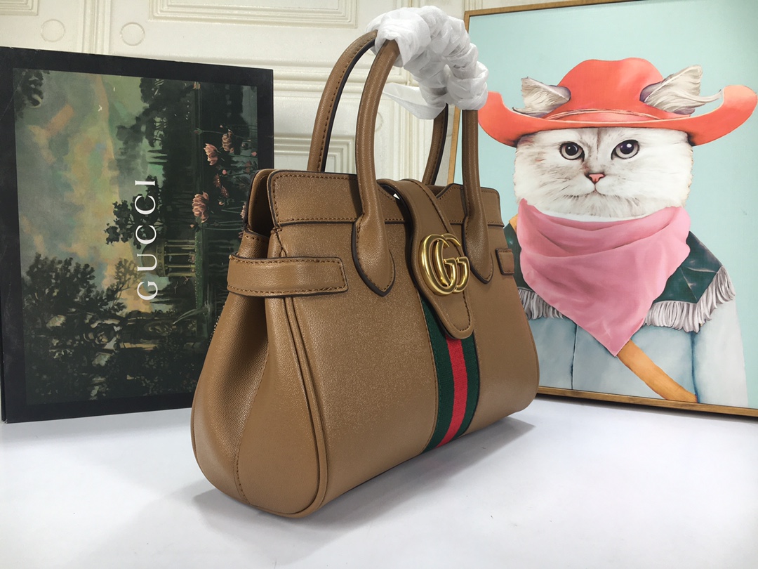 Wholesale Luxury Gucci Small Top Handle Bag With Double G - Image 8