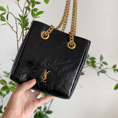 Wholesale Luxury Ysl Black Chain Crossbody Shoulder Bucket Bag