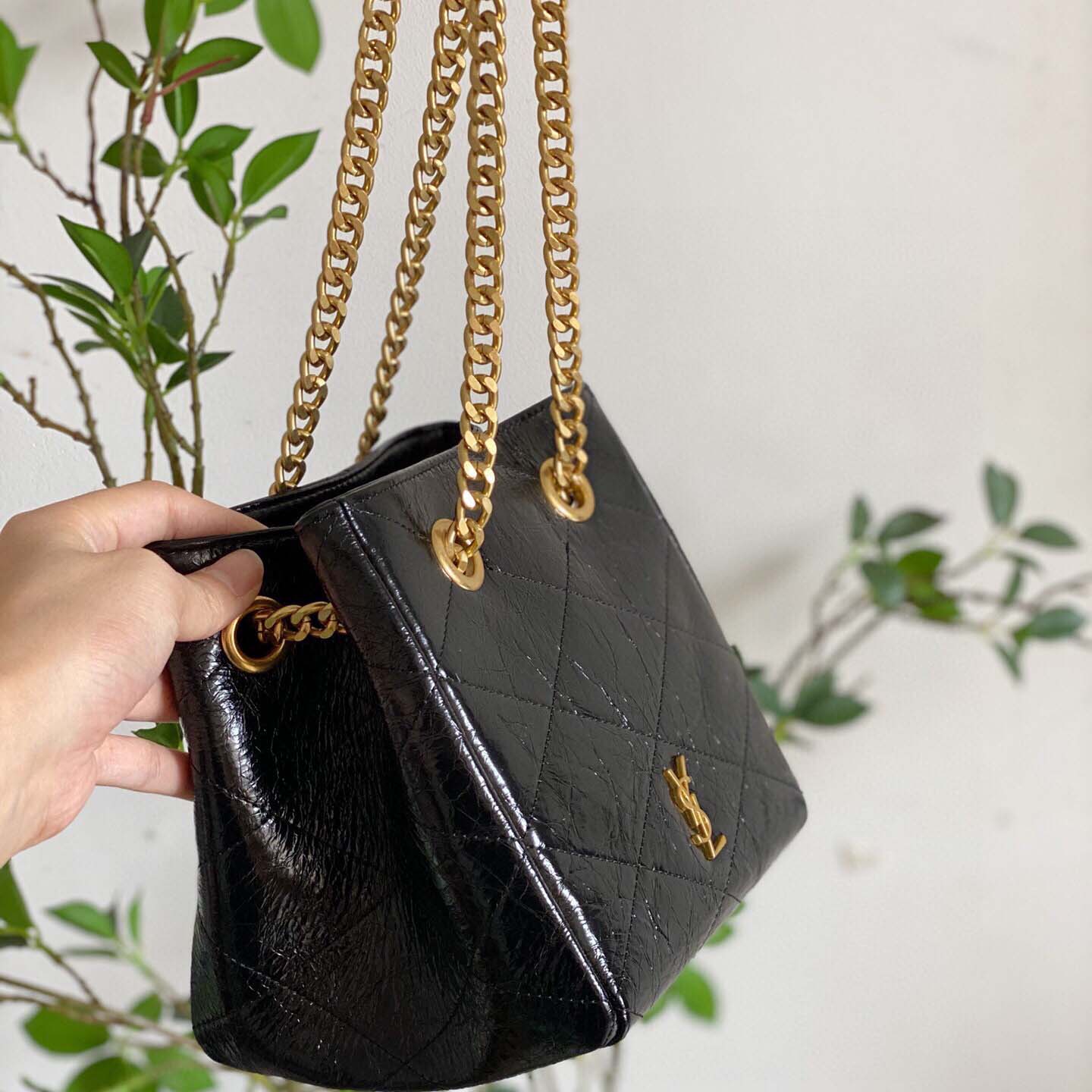 Wholesale Luxury Ysl Black Chain Crossbody Shoulder Bucket Bag - Image 2