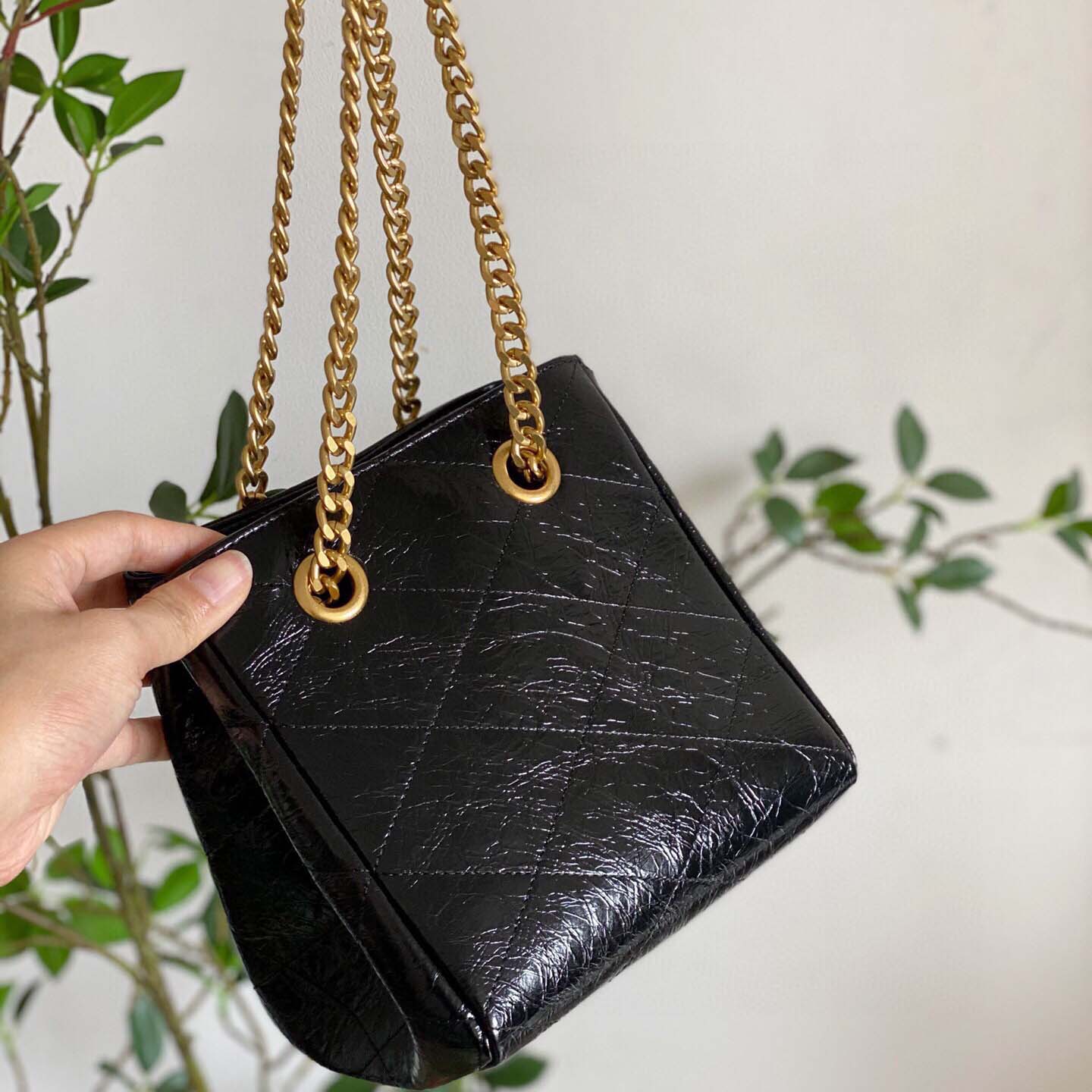 Wholesale Luxury Ysl Black Chain Crossbody Shoulder Bucket Bag - Image 4