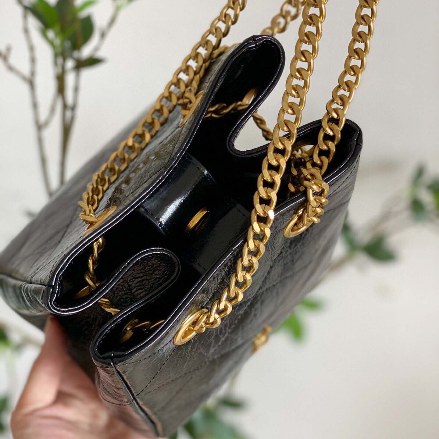 Wholesale Luxury Ysl Black Chain Crossbody Shoulder Bucket Bag - Image 6