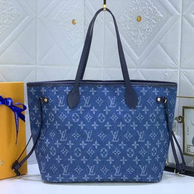 Alternative view of Wholesale Luxury Louis Vuitton Denim Materials Neverfull Mm