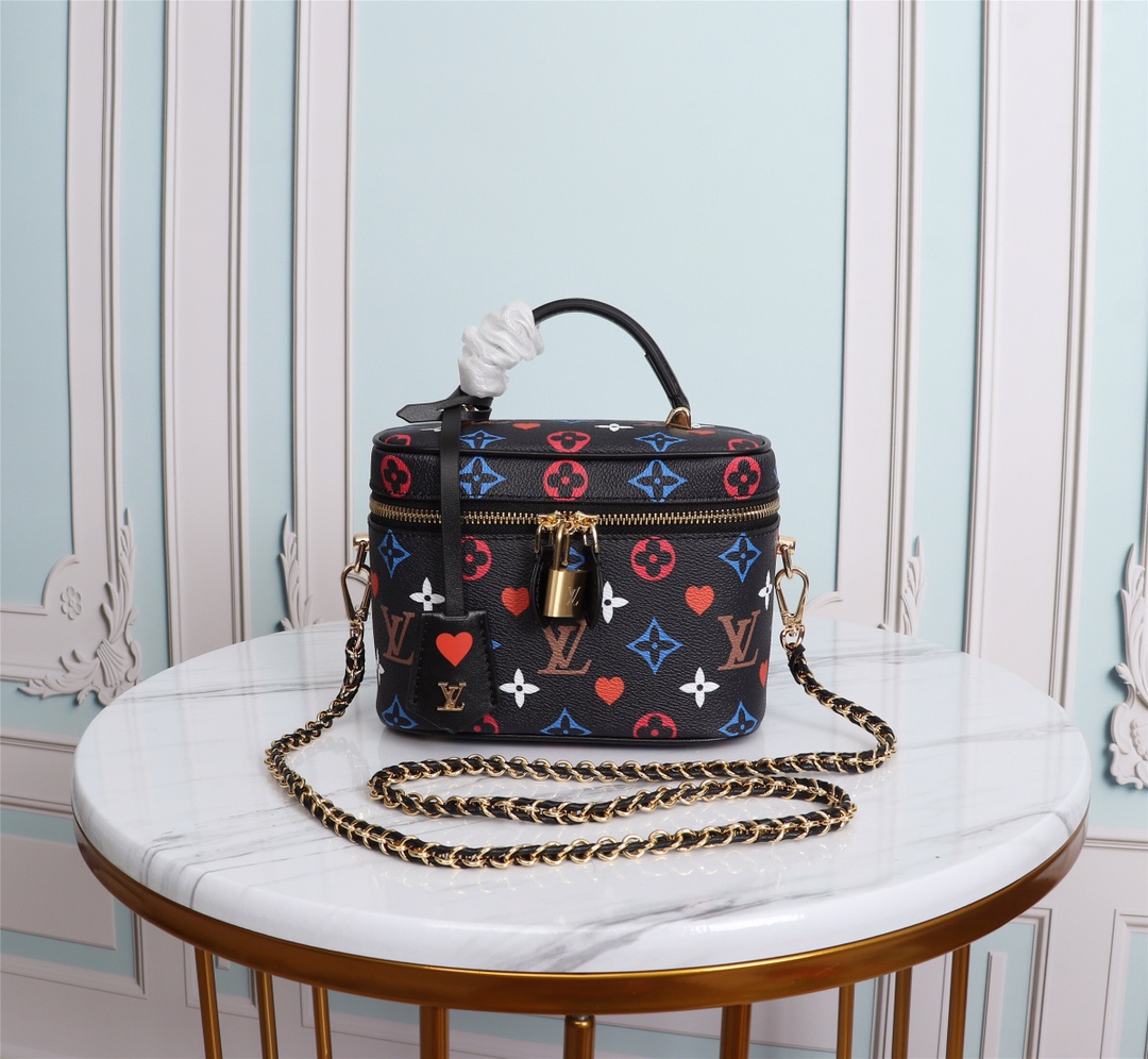 Wholesale Luxury Louis Vuitton Game On Vanity Pm M57482 Black/White