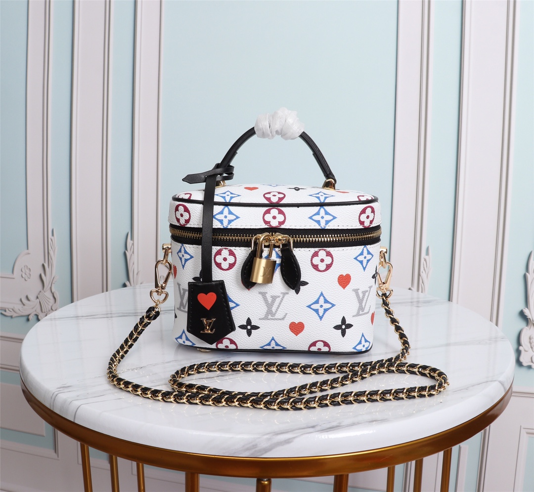 Wholesale Luxury Louis Vuitton Game On Vanity Pm M57482 Black/White - Image 10