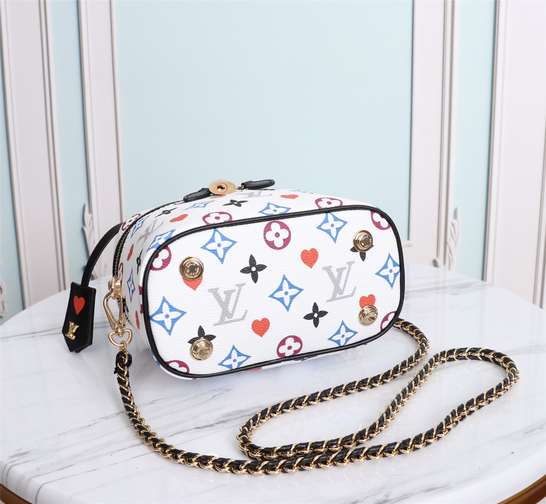 Wholesale Luxury Louis Vuitton Game On Vanity Pm M57482 Black/White - Image 11