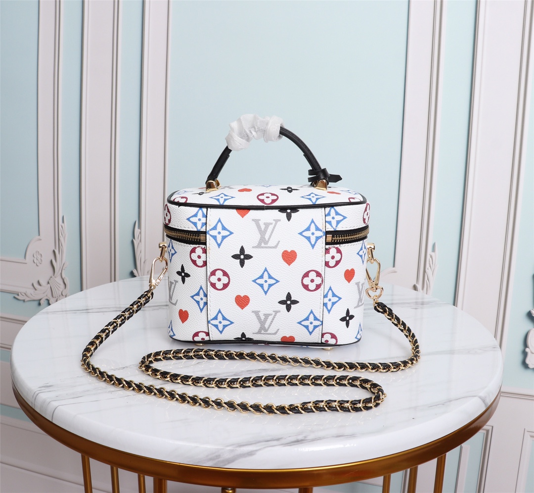 Wholesale Luxury Louis Vuitton Game On Vanity Pm M57482 Black/White - Image 12