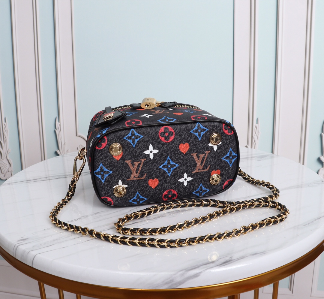 Wholesale Luxury Louis Vuitton Game On Vanity Pm M57482 Black/White - Image 3