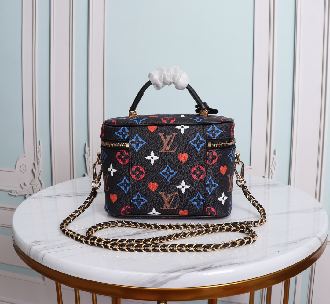 Wholesale Luxury Louis Vuitton Game On Vanity Pm M57482 Black/White - Image 4