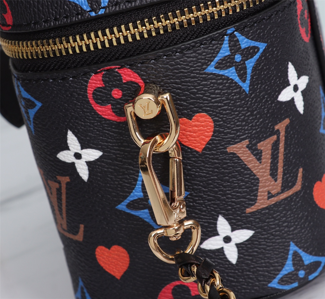 Wholesale Luxury Louis Vuitton Game On Vanity Pm M57482 Black/White - Image 7