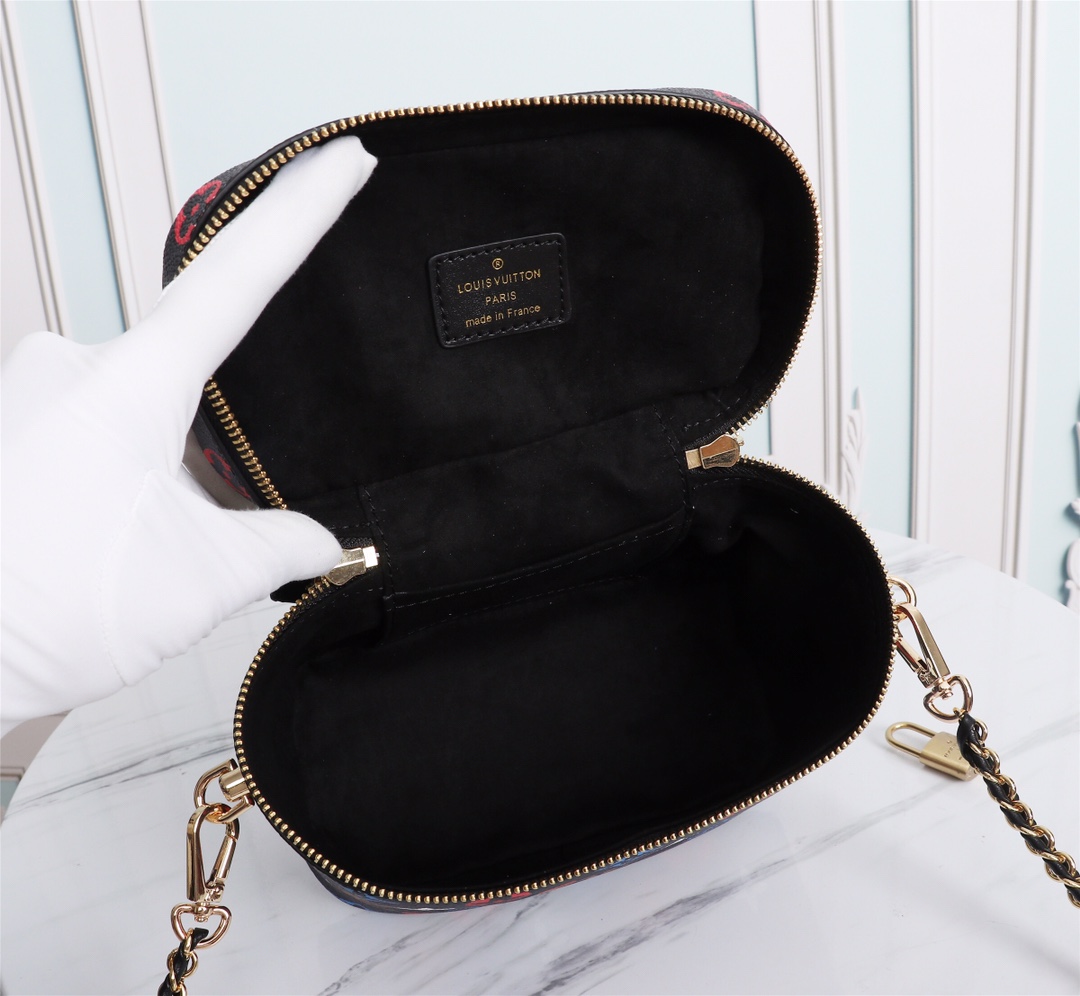 Wholesale Luxury Louis Vuitton Game On Vanity Pm M57482 Black/White - Image 9