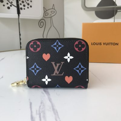 Wholesale Luxury Louis Vuitton Game On Zippy Coin Purse M80305 Black/White
