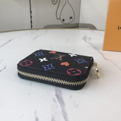 Alternative view of Wholesale Luxury Louis Vuitton Game On Zippy Coin Purse M80305 Black/White