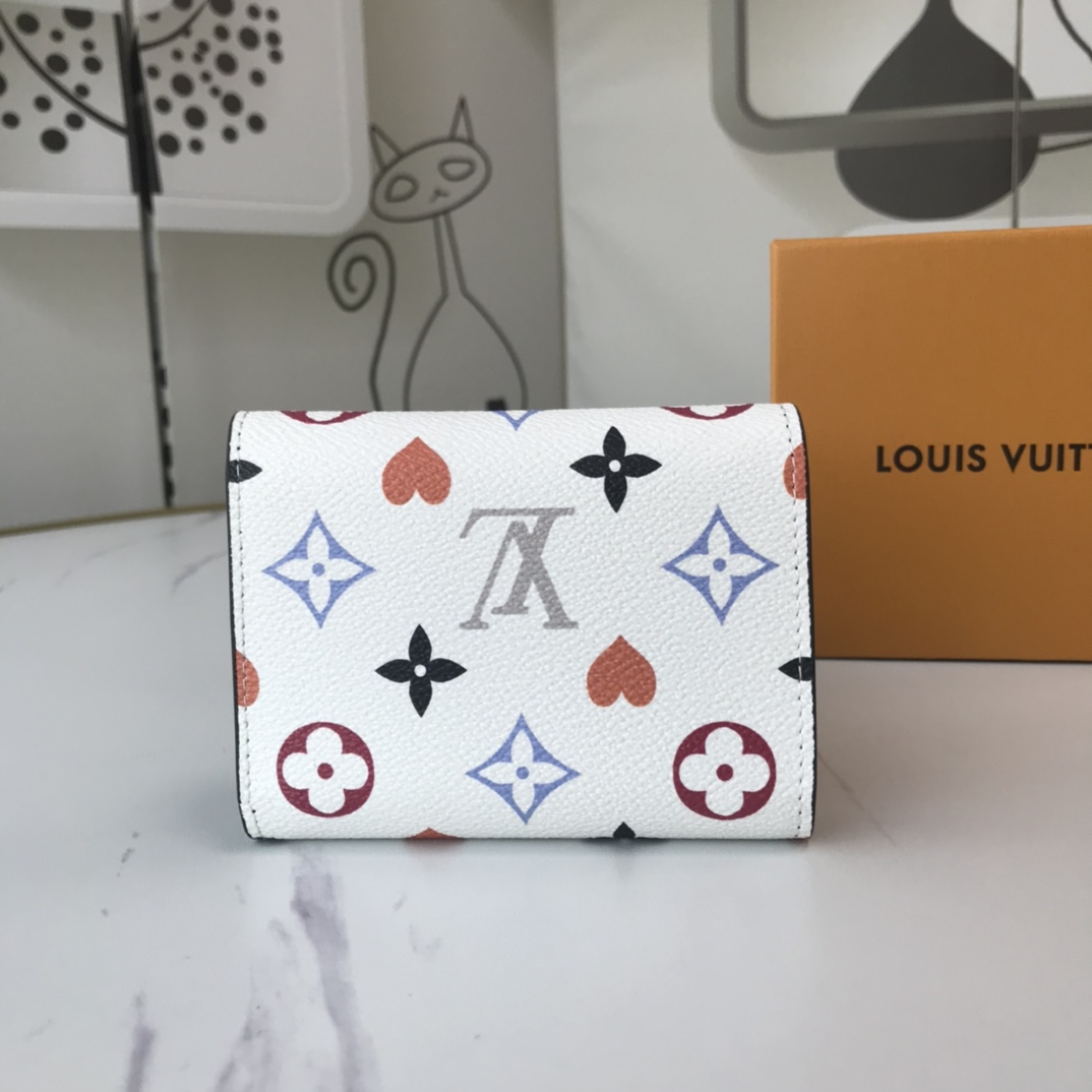 Wholesale Luxury Louis Vuitton Aaa-Game On Zoe Wallet M41938 Black/White - Image 11