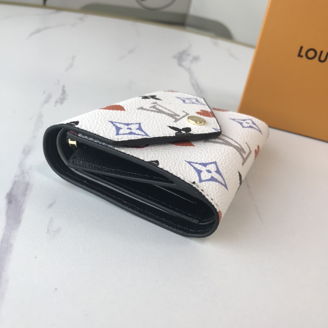Wholesale Luxury Louis Vuitton Aaa-Game On Zoe Wallet M41938 Black/White - Image 13