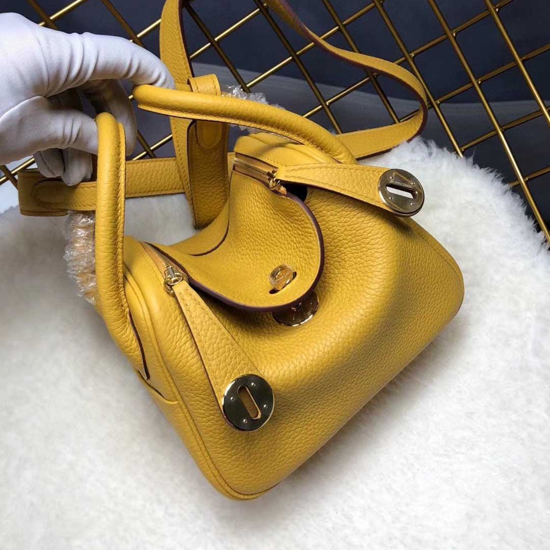 Wholesale Luxury Hermes Aaa-Lindy Mini Bag H079086Ck37 Black/Red/Grey - Image 13