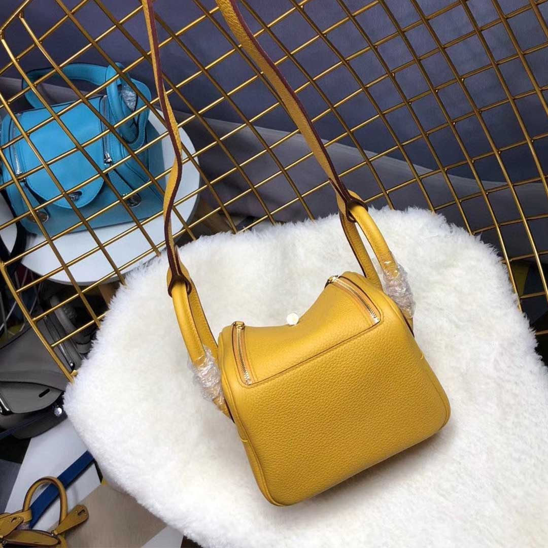 Wholesale Luxury Hermes Aaa-Lindy Mini Bag H079086Ck37 Black/Red/Grey - Image 15
