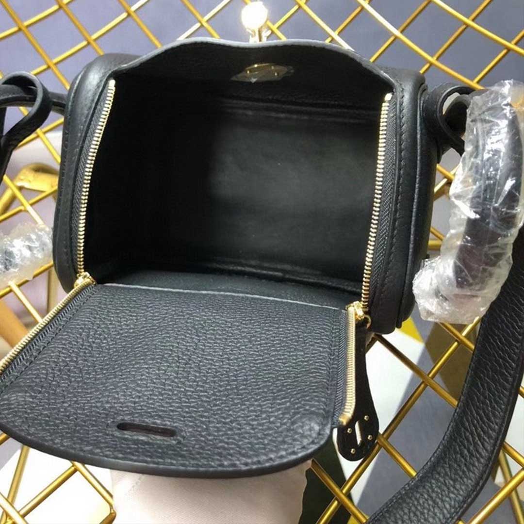 Wholesale Luxury Hermes Aaa-Lindy Mini Bag H079086Ck37 Black/Red/Grey - Image 4