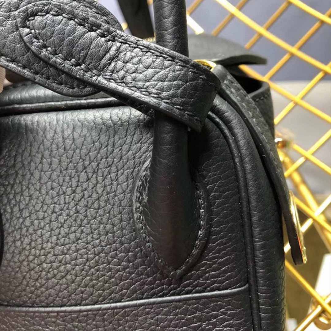 Wholesale Luxury Hermes Aaa-Lindy Mini Bag H079086Ck37 Black/Red/Grey - Image 6