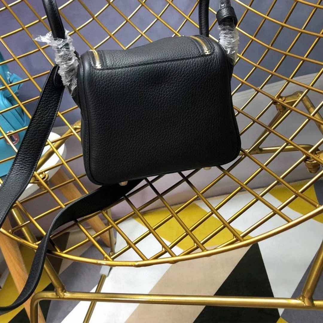 Wholesale Luxury Hermes Aaa-Lindy Mini Bag H079086Ck37 Black/Red/Grey - Image 7