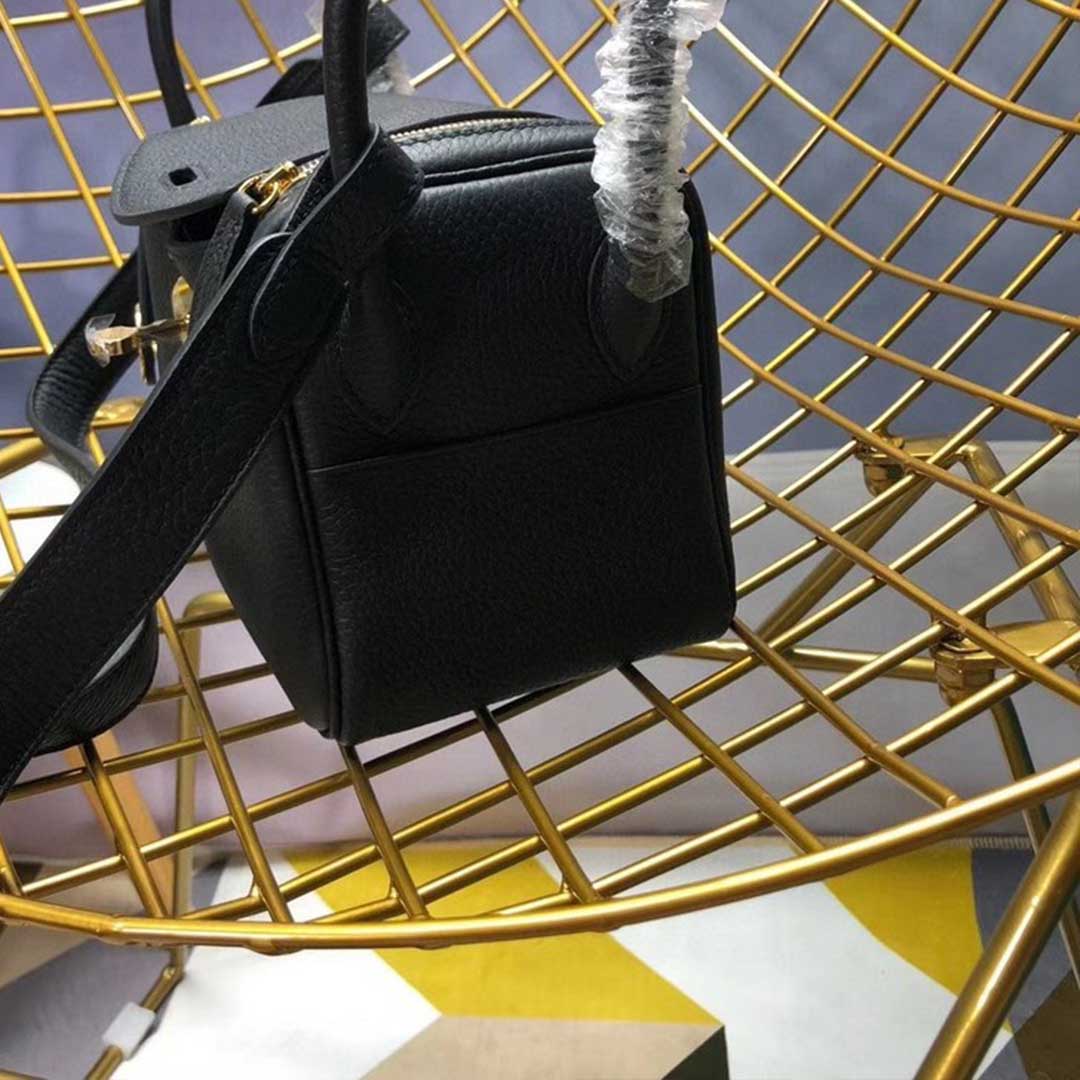 Wholesale Luxury Hermes Aaa-Lindy Mini Bag H079086Ck37 Black/Red/Grey - Image 8