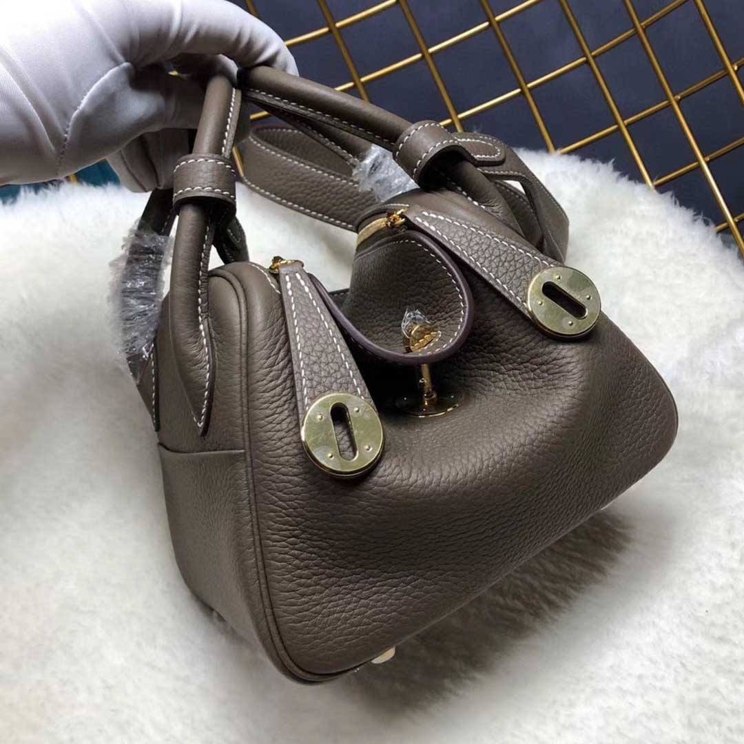 Wholesale Luxury Hermes Aaa-Lindy Mini Bag H079086Ck37 Black/Red/Grey - Image 10