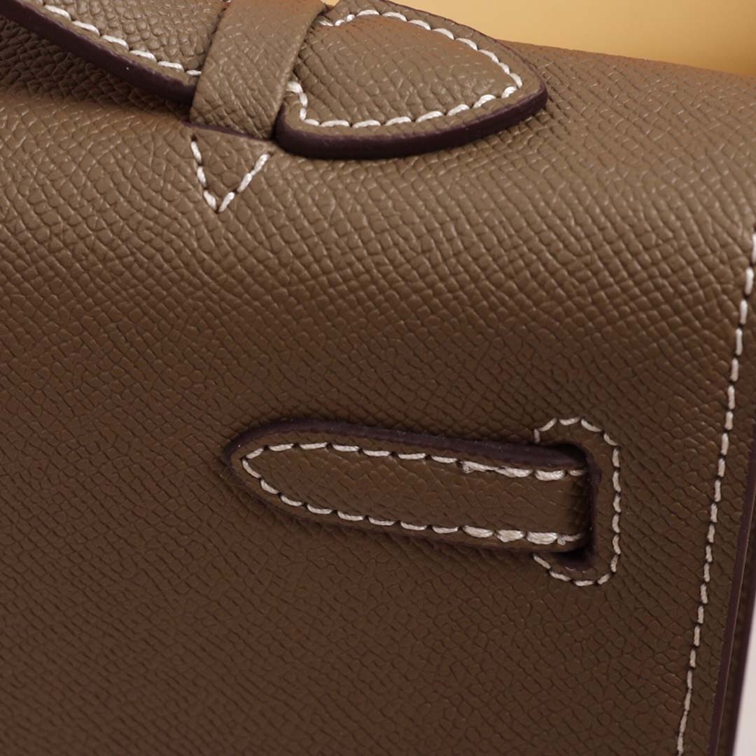 Wholesale Luxury Hermes Aaa-Kelly Cut Pochette Black/Brown/Blue - Image 13