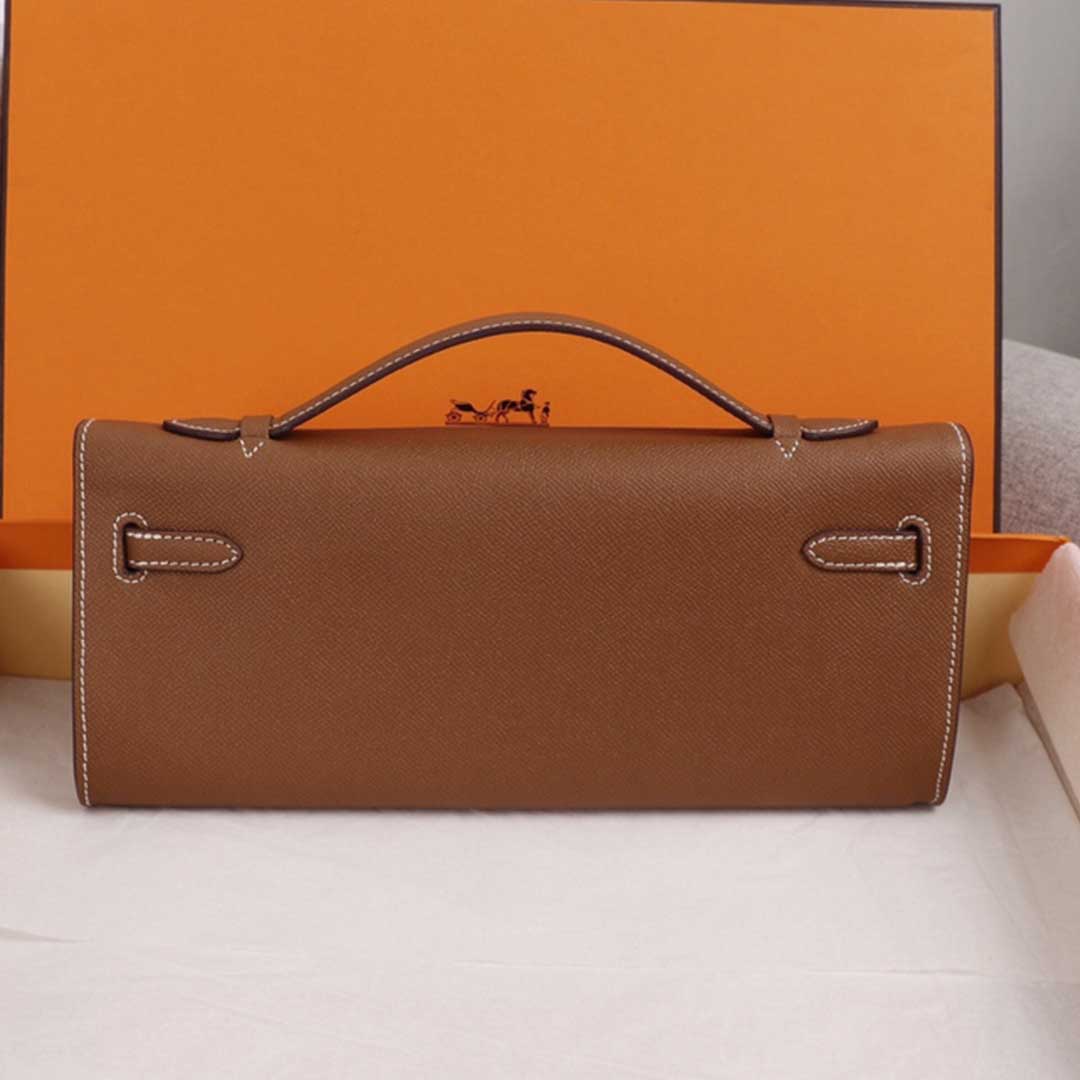 Wholesale Luxury Hermes Aaa-Kelly Cut Pochette Black/Brown/Blue - Image 8